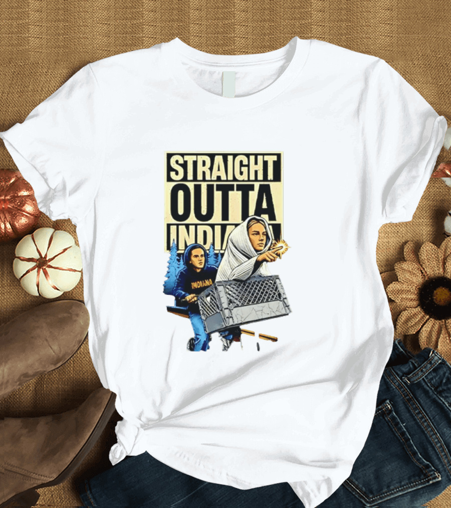 WNBA Meme Sophie Cunningham Caitlin Clark Straight Outta Indiana T-Shirt