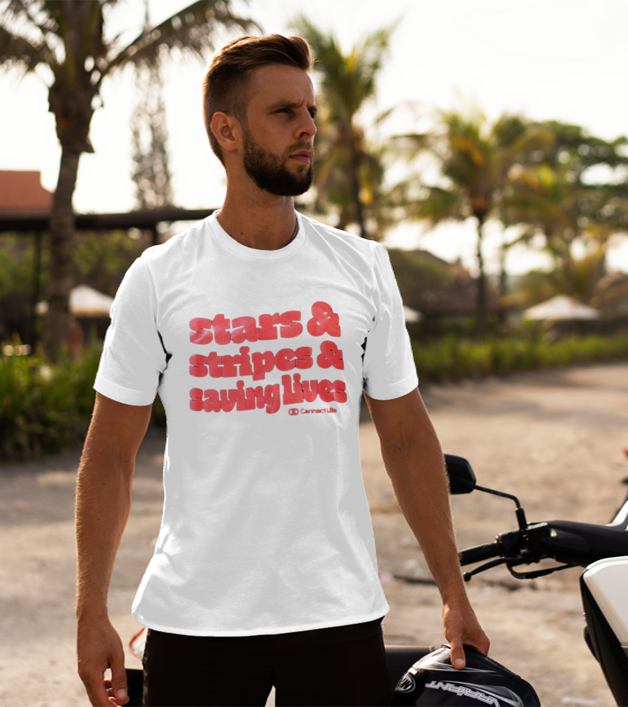 Stars And Stripes And Saving Lives ConnectLife T-Shirt