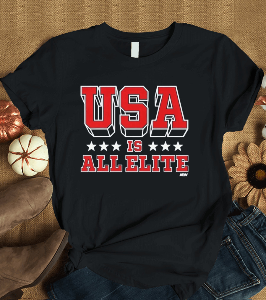 USA Is All Elite AEW Five Stars T-Shirt