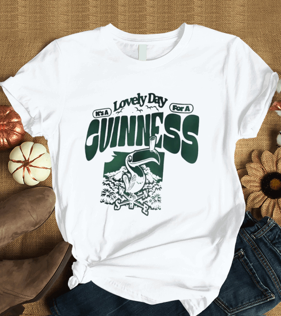 Lovely Day For A Guinness Toucan With Compass Scenery T-Shirt