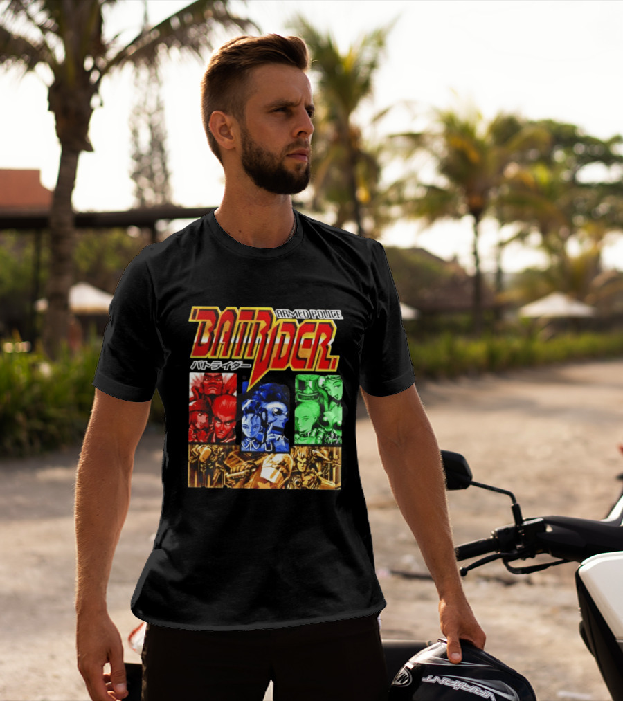 Armed Police Batrider Arcade Game Characters Raizing Shoot Em Up T-Shirt