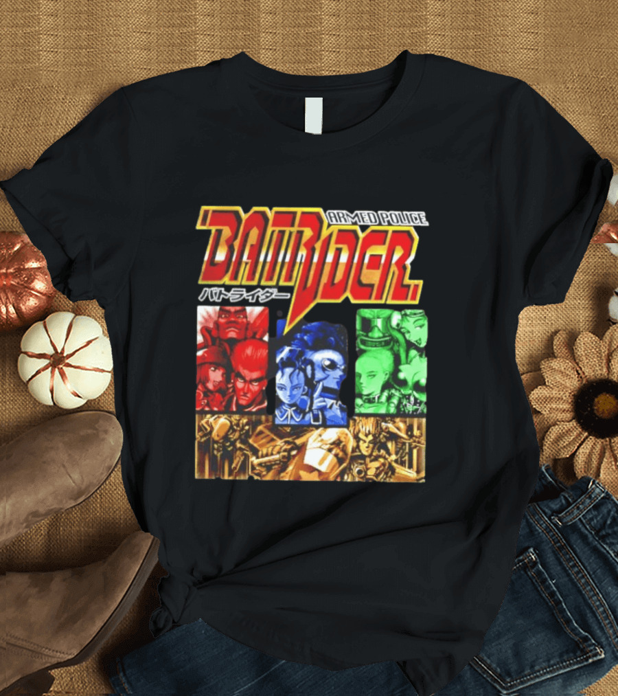 Armed Police Batrider Arcade Game Characters Raizing Shoot Em Up T-Shirt