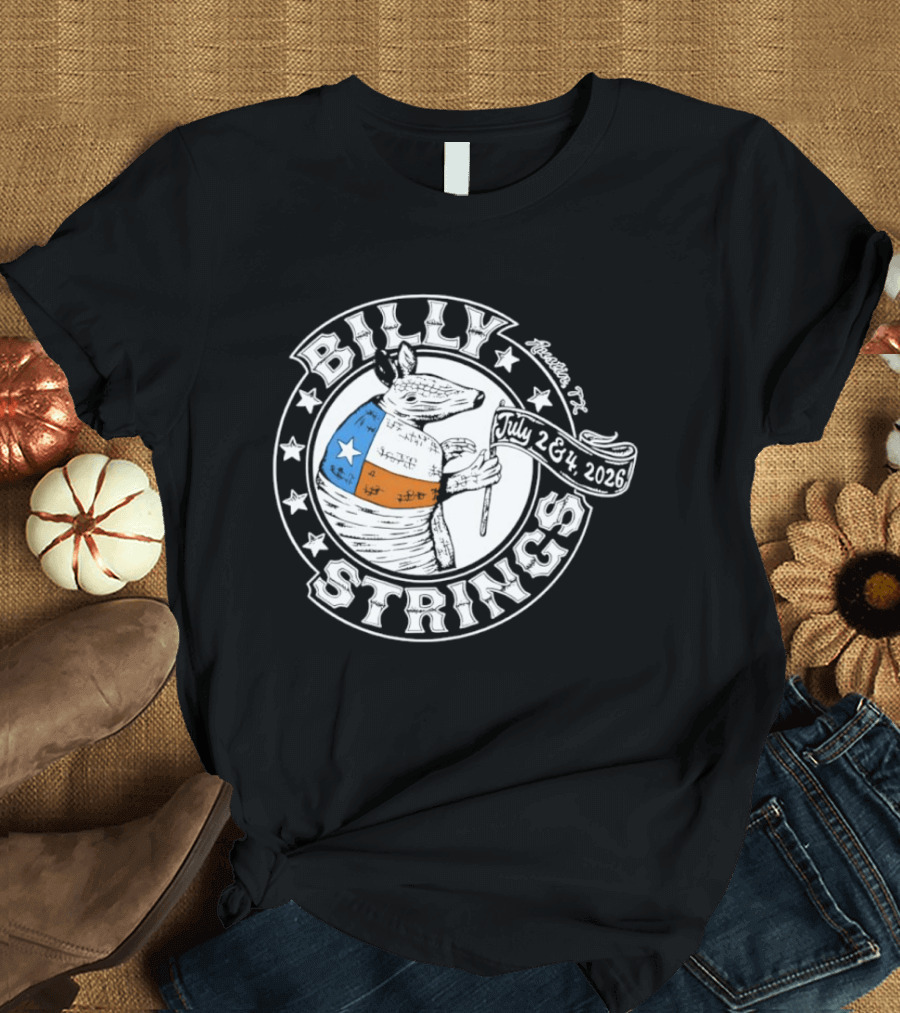 Billy Strings Armadillo Austin Texas July 2 & 3 2026 T-Shirt