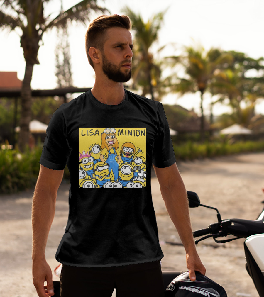 Lisa Minion Characters Cartoon Group Fun Playful Adventure T-Shirt