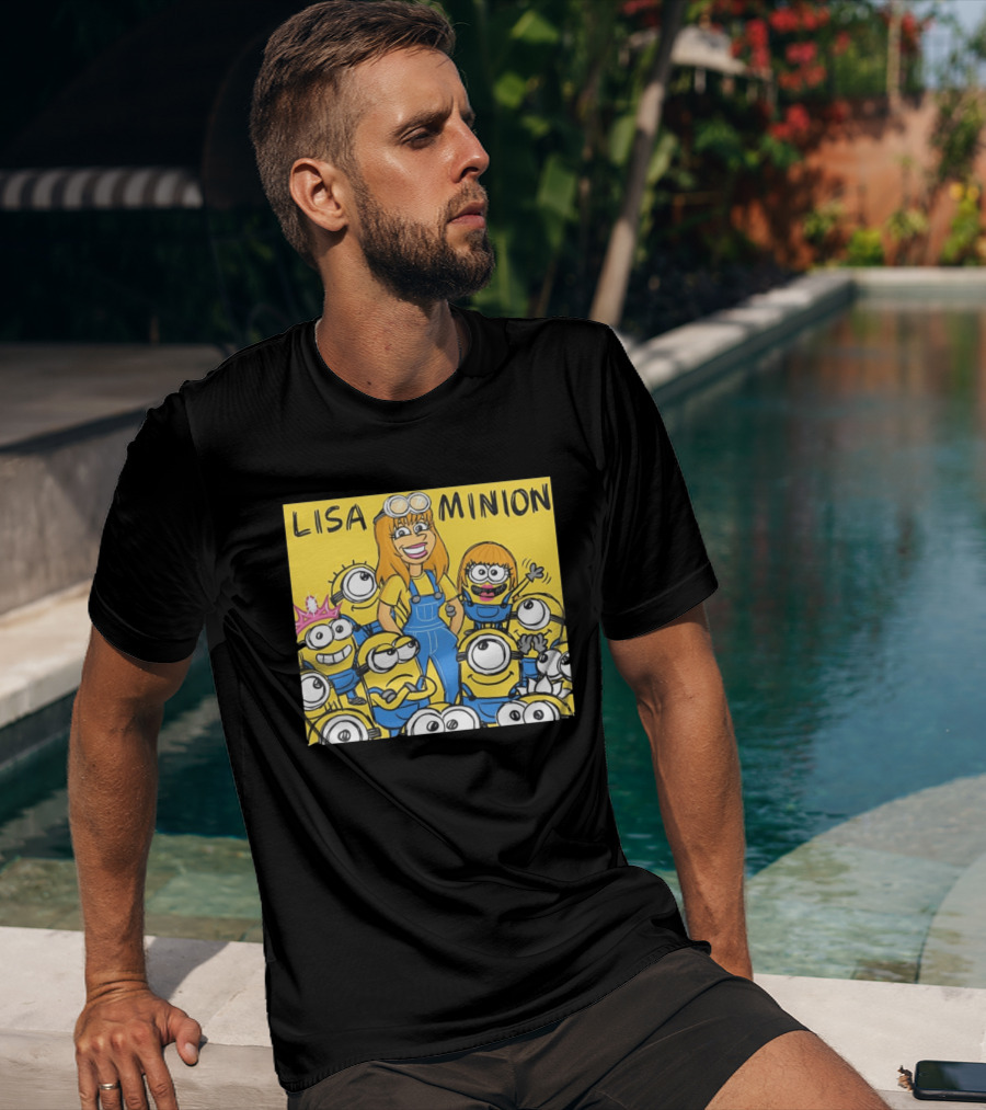 Lisa Minion Characters Cartoon Group Fun Playful Adventure T-Shirt