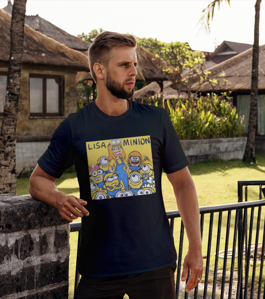 Lisa Minion Characters Cartoon Group Fun Playful Adventure T-Shirt