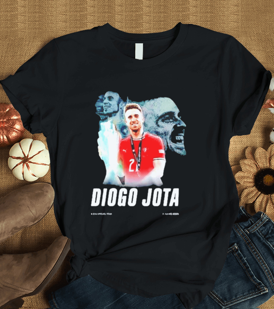 Diogo Jota Portugal No 21 Legends Football Player T-Shirt