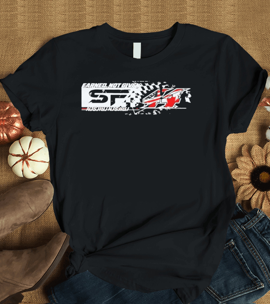 Earned Not Given STA 44 American Flag Nishikanshu Racing 2026 T-Shirt
