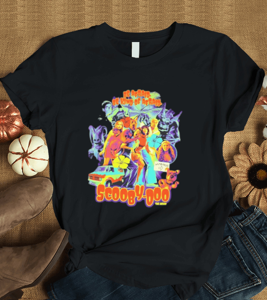 Scooby Doo Mystery Inc Be Afraid Be Kind Of Afraid Hamburger Van T-Shirt