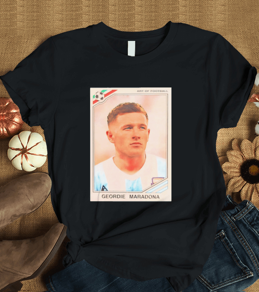 Geordie Maradona Art Of Football Argentina National Team T-Shirt