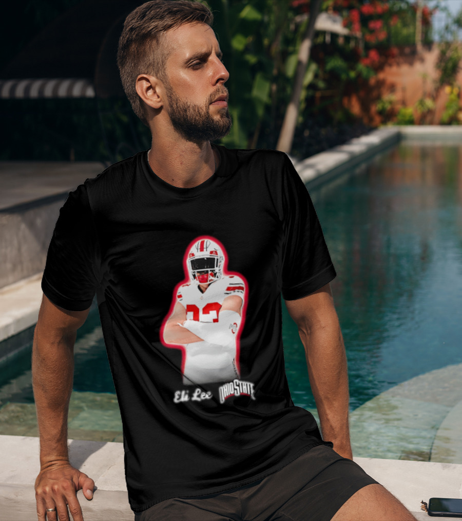 Ohio State Buckeyes Eli Lee 33 Football Player T-Shirt