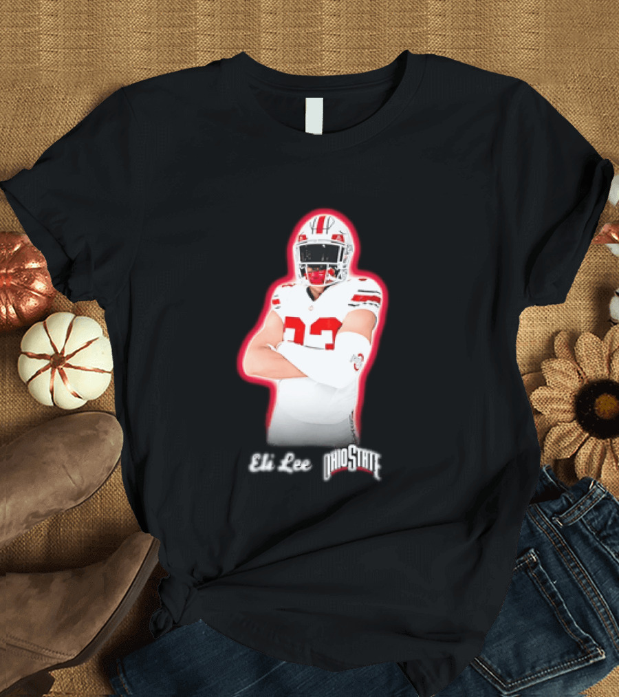 Ohio State Buckeyes Eli Lee 33 Football Player T-Shirt