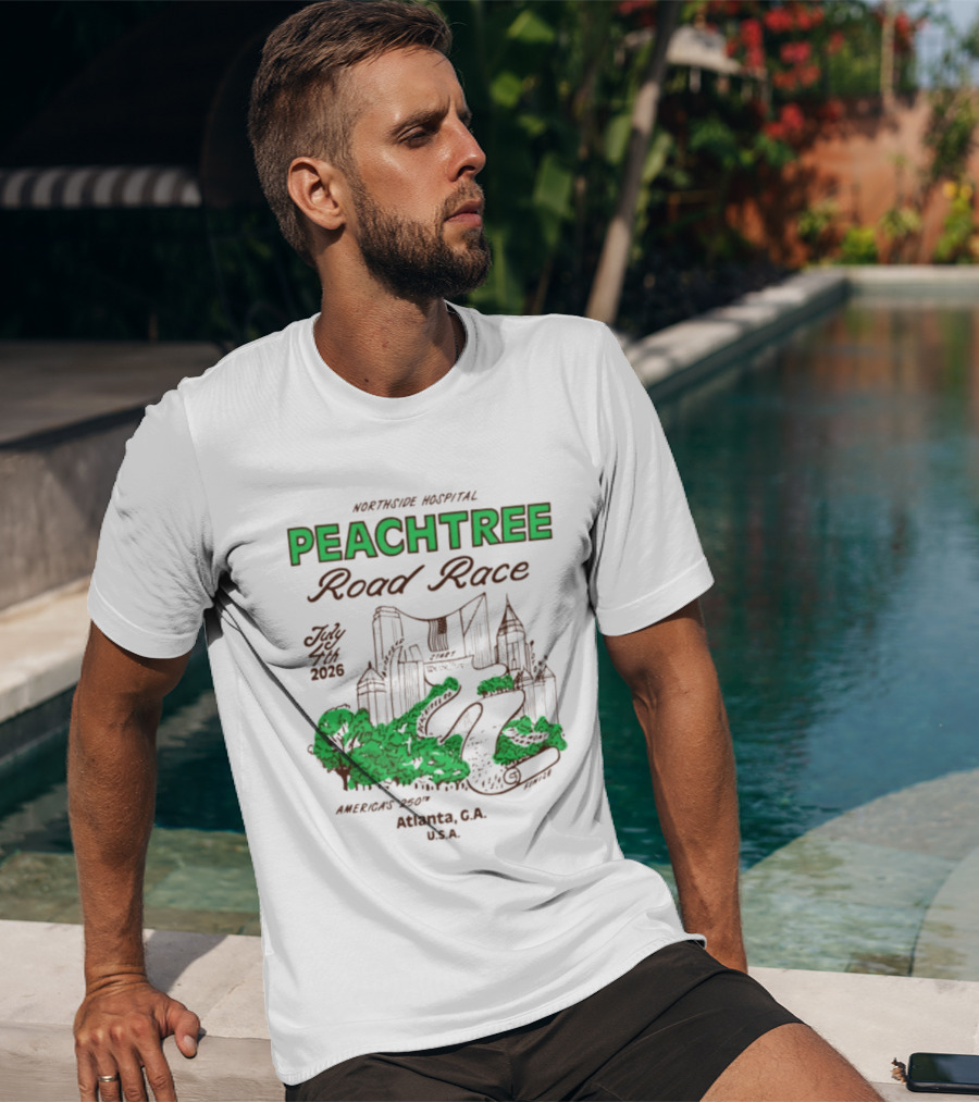 2026 Atlanta Peachtree Road Race MARTA Atlanta G.A. U.S.A. T-Shirt