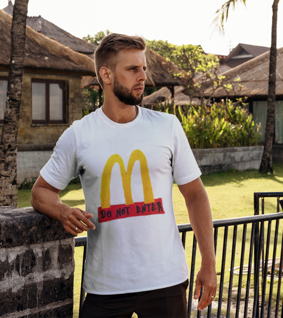 McDonald's Do Not Enter 2026 Yellow Arches Red T-Shirt