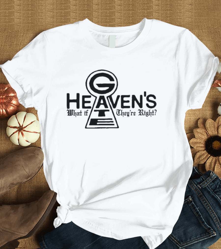 Heaven's Gate Keyhole G Symbol What If They're Right T-Shirt