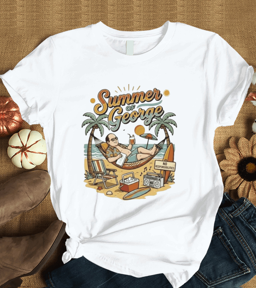 Summer Of George Seinfeld No Responsibilities Beach Relaxation T-Shirt