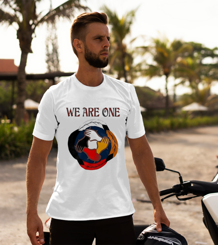 We Are One Multicolored Unity Hands T-Shirt