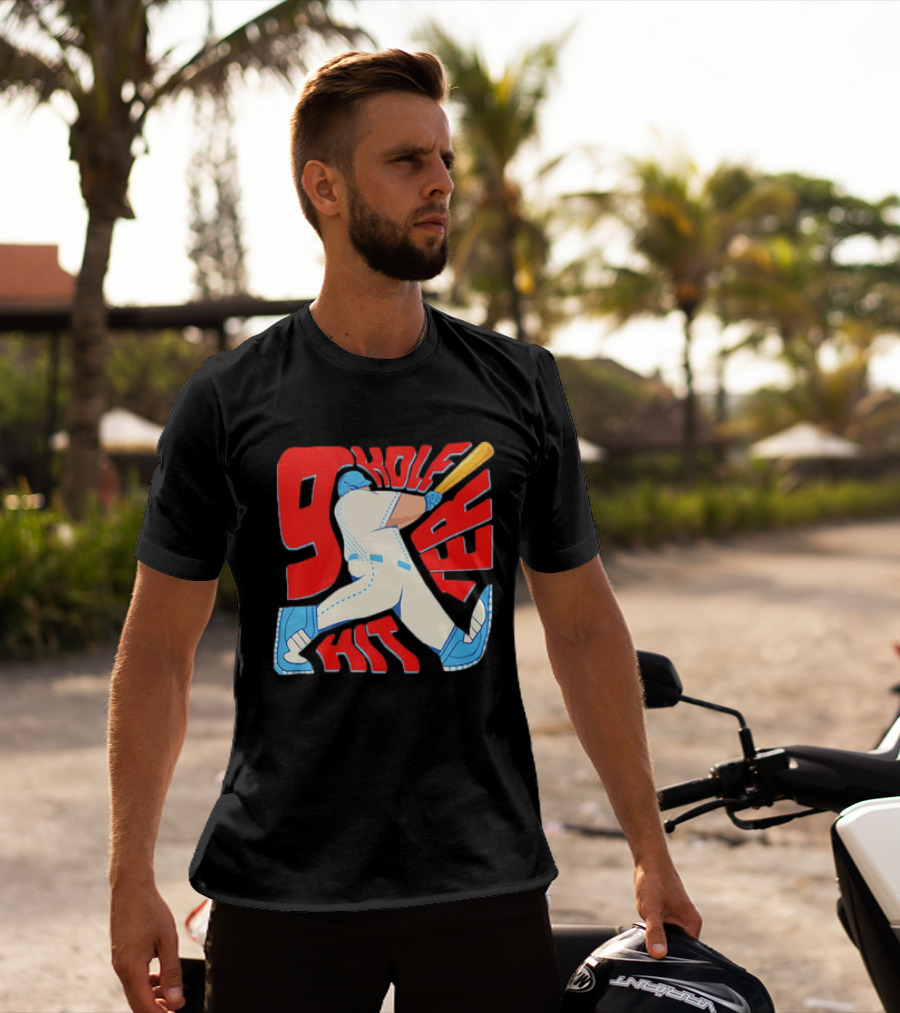 9 Hole Hitter Baseball Second Leadoff T-Shirt