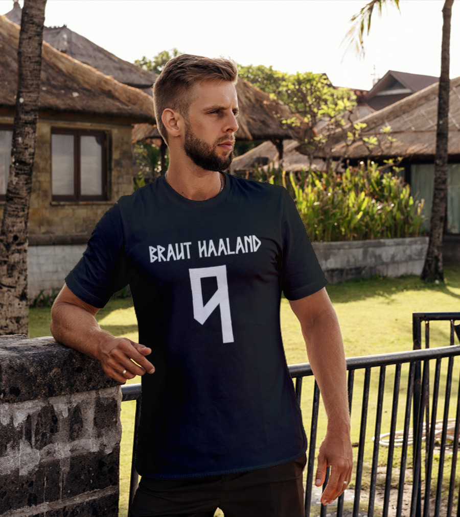 Braut Haaland 9 Erling Haaland Norway T-Shirt