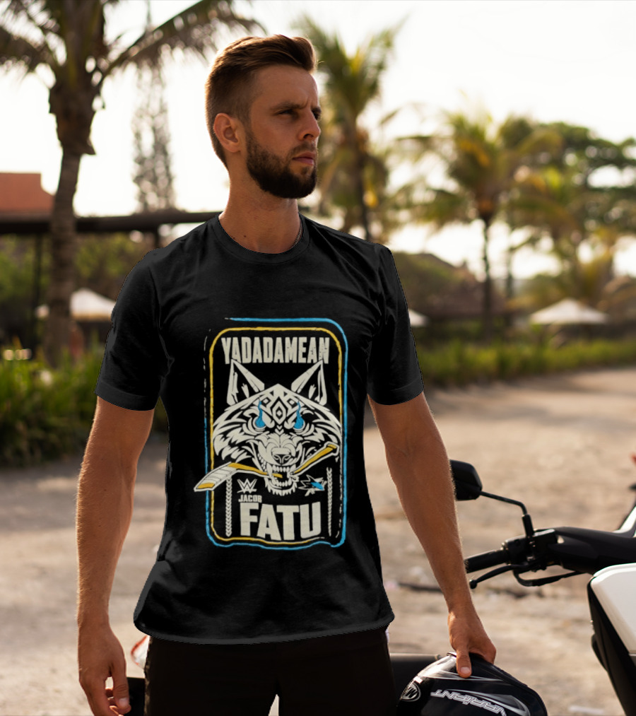 Jacob Fatu Yadadamean San Jose Sharks Collaboration T-Shirt
