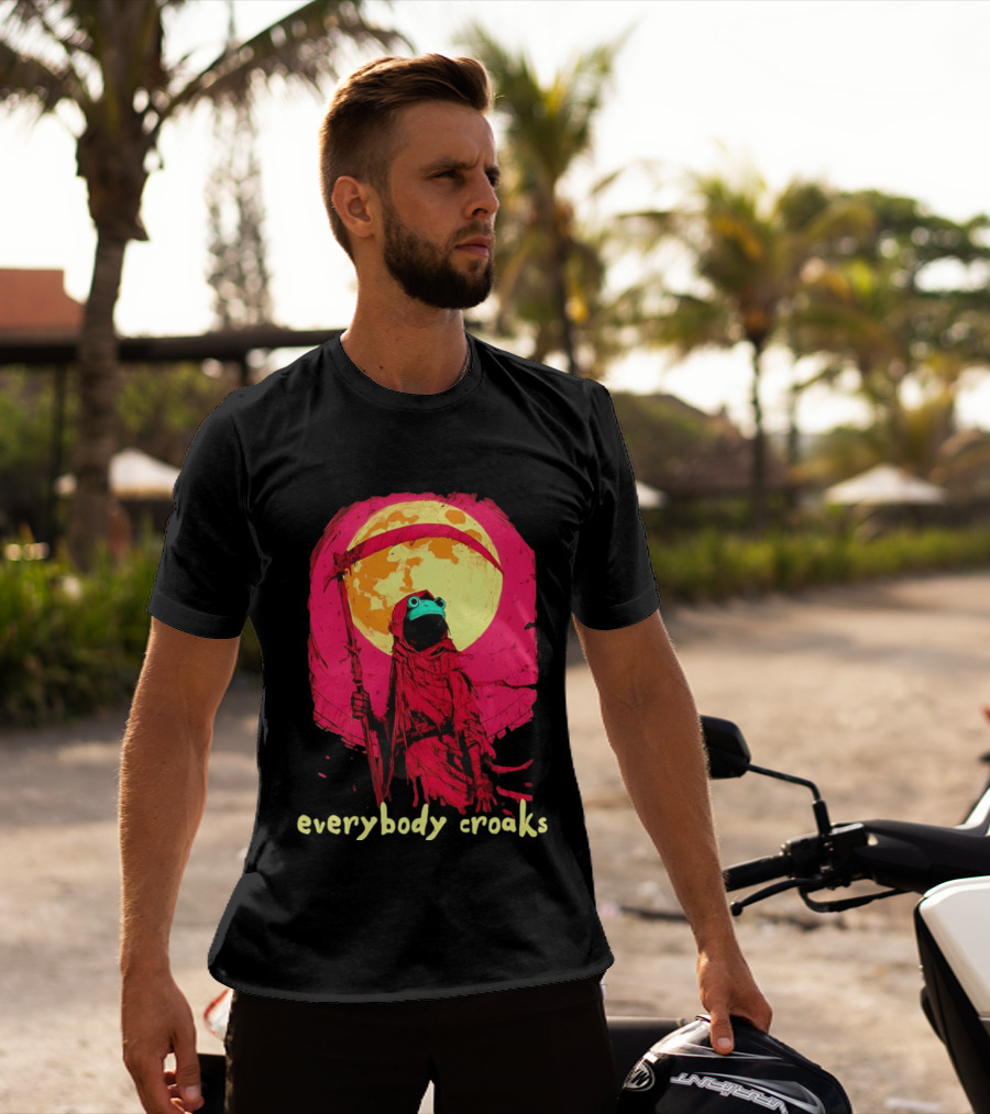 Everybody Croaks Frog Reaper Moon Scene T-Shirt
