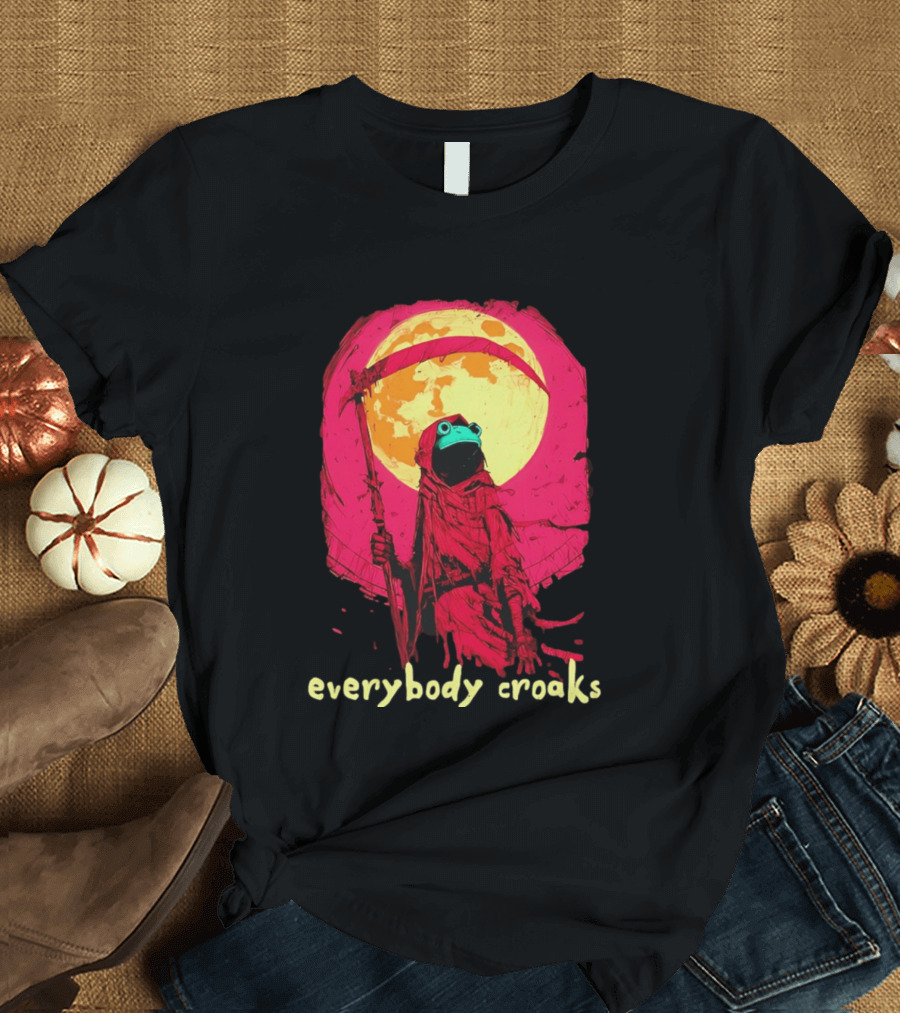 Everybody Croaks Frog Reaper Moon Scene T-Shirt