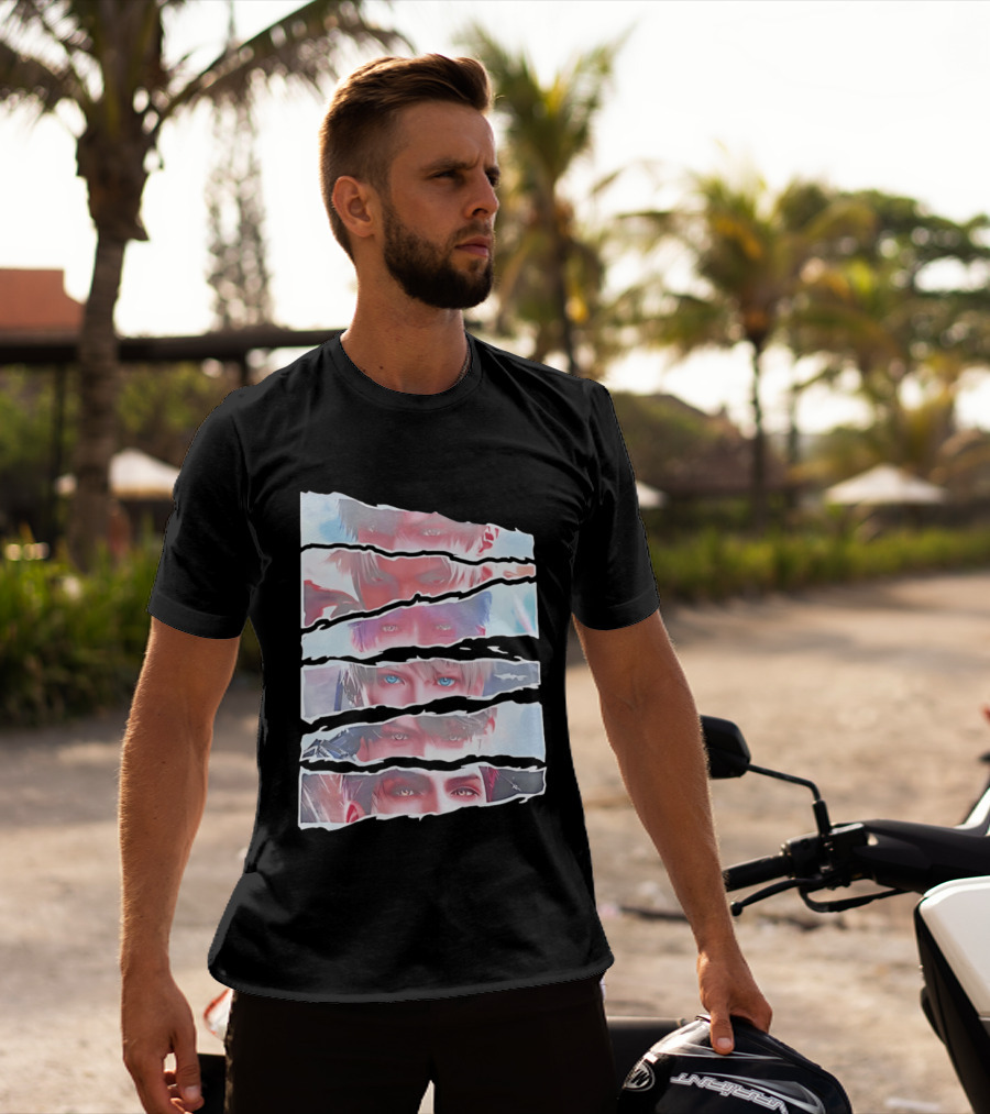 Love And Deepspace Otome Game Character Eyes Collage T-Shirt