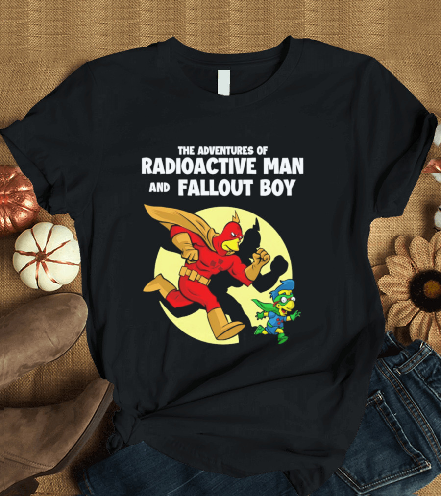 The Adventures Of Radioactive Man And Fallout Boy Comic Hero Duo T-Shirt