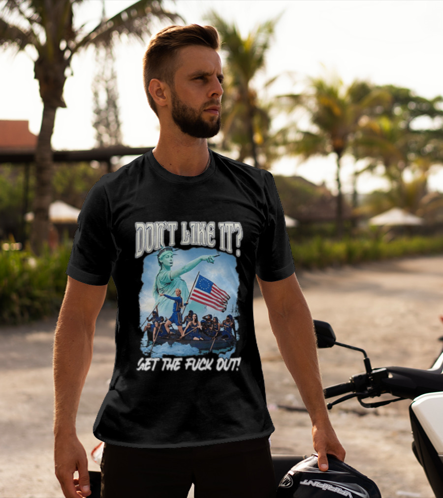 Indiana Fever Sophie Cunningham Statue Of Liberty Don't Like It Get The Fuck Out T-Shirt