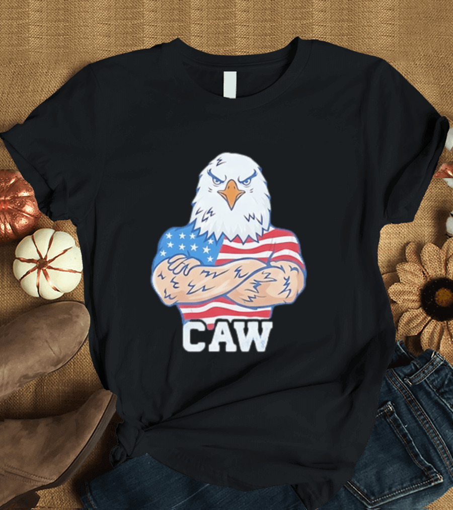 Pat McAfee Eagle Caw American Flag 4th Of July T-Shirt