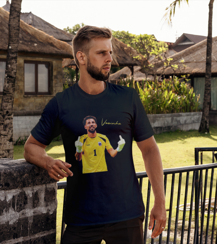 Vozinha Cape Verde National Team Number 1 Player Gesture T-Shirt