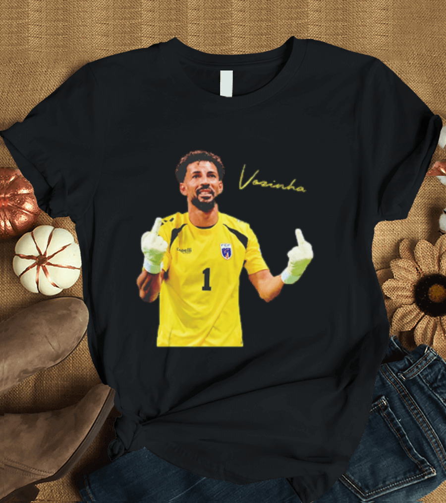 Vozinha Cape Verde National Team Number 1 Player Gesture T-Shirt