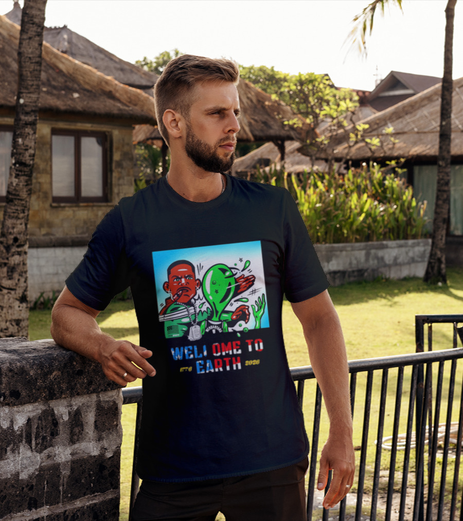 Victor Wembanyama San Antonio Spurs Welcome To Earth 1776 2026 T-Shirt