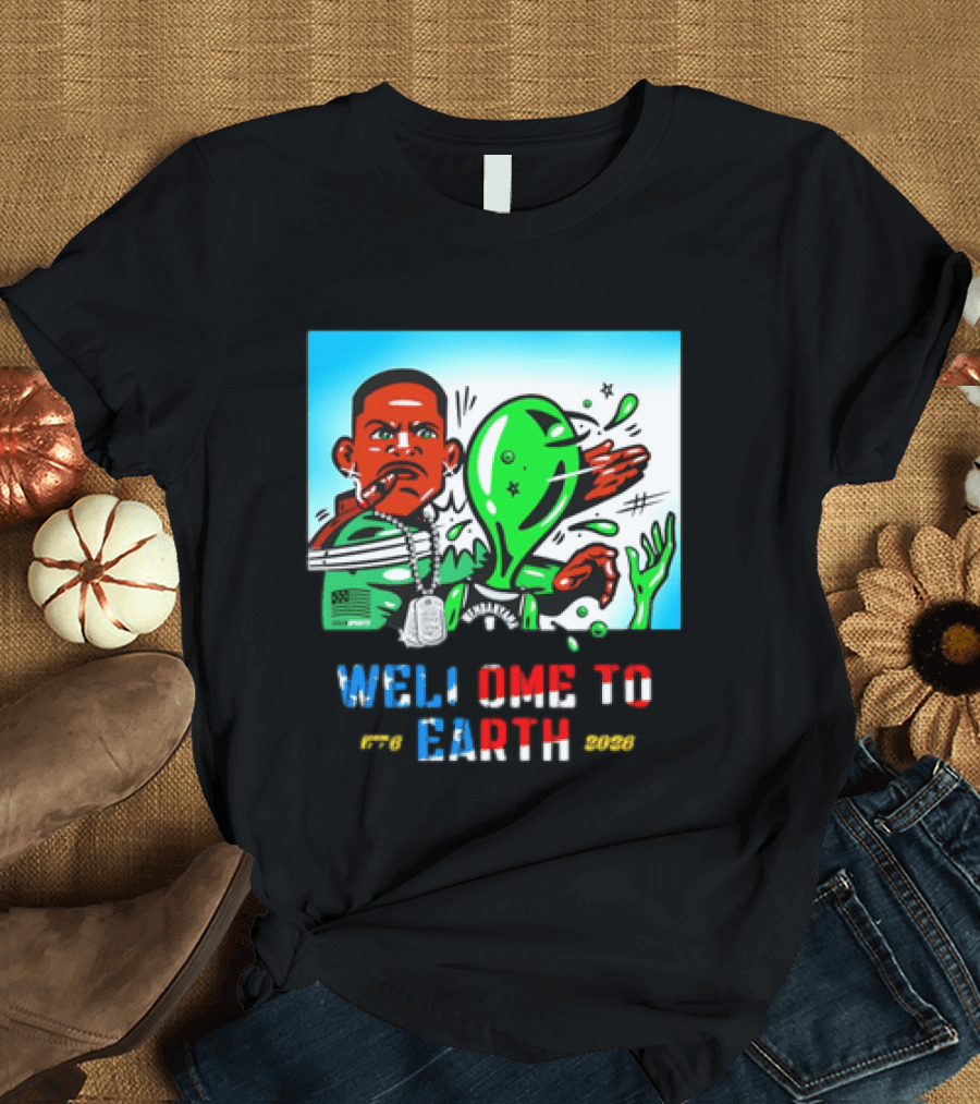 Victor Wembanyama San Antonio Spurs Welcome To Earth 1776 2026 T-Shirt