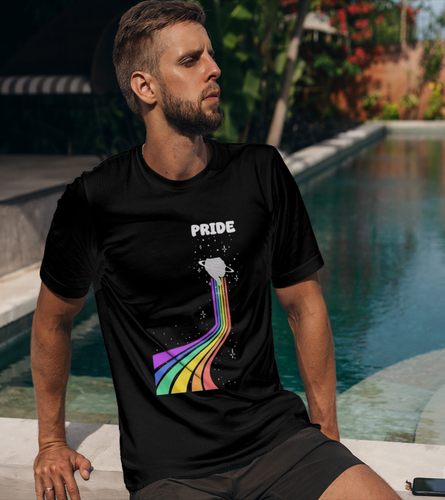 Pride Rainbow Space Hand Magic T-Shirt