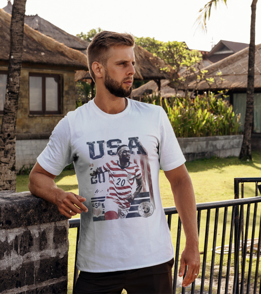 USA Soccer No. 20 United States Soccer Folarin Balogun T-Shirt