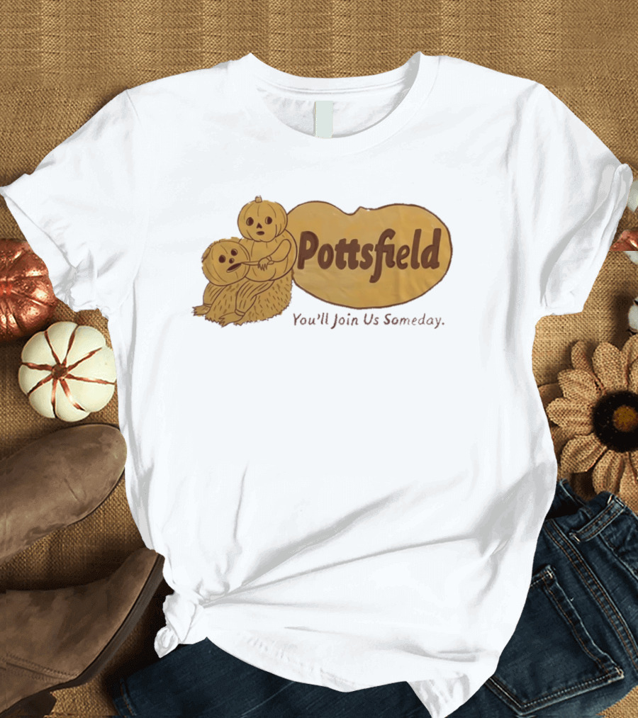 Pottsfield You'll Join Us Someday Pumpkin Characters Over The Garden Wall T-Shirt