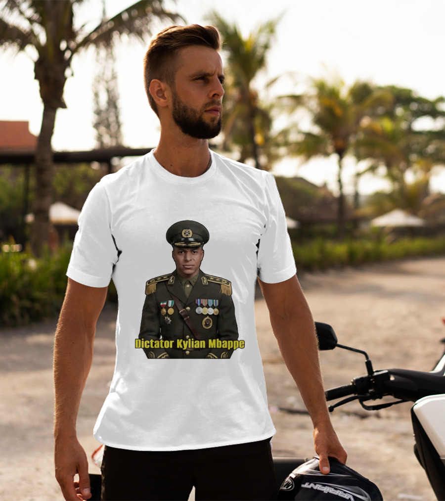 Kylian Mbappe France National Team Dictator Kylian Mbappe Military Uniform T-Shirt