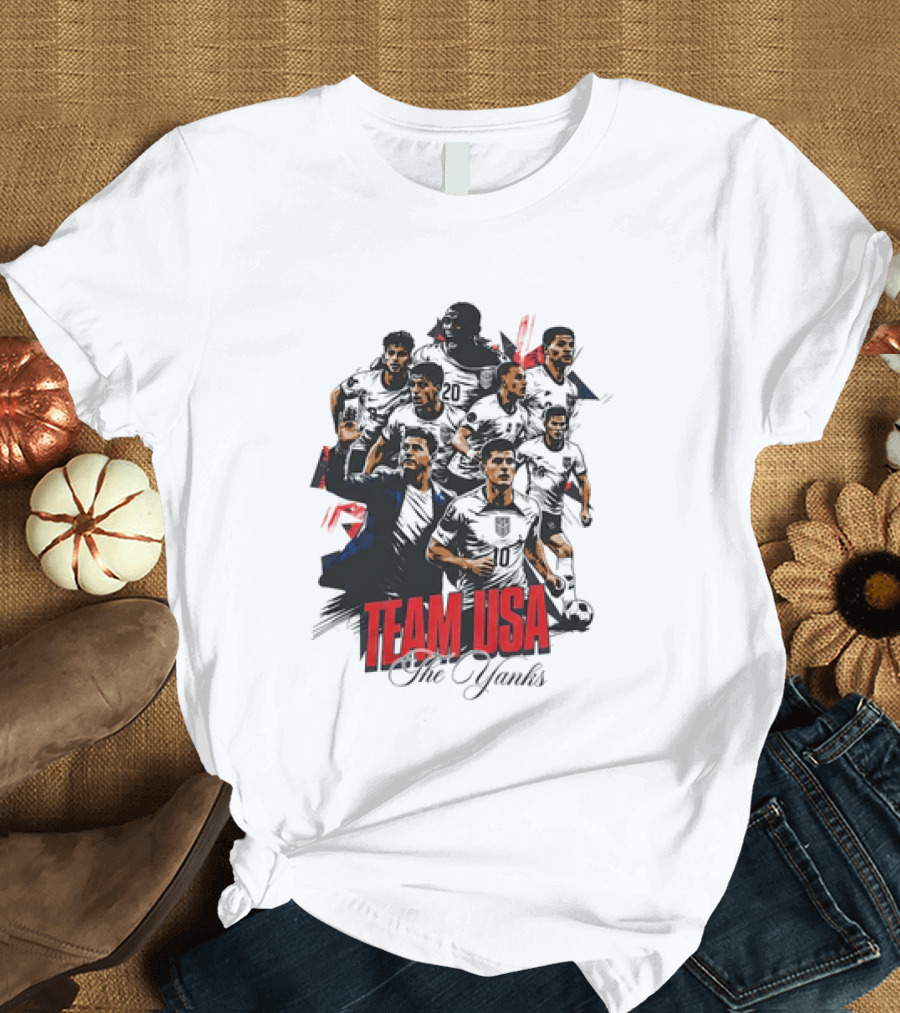 Team USA The Yanks USMNT Collage T-Shirt