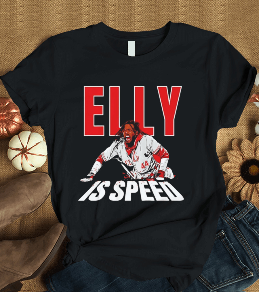 Elly De La Cruz Cincinnati Reds Elly 44 Is Speed T-Shirt