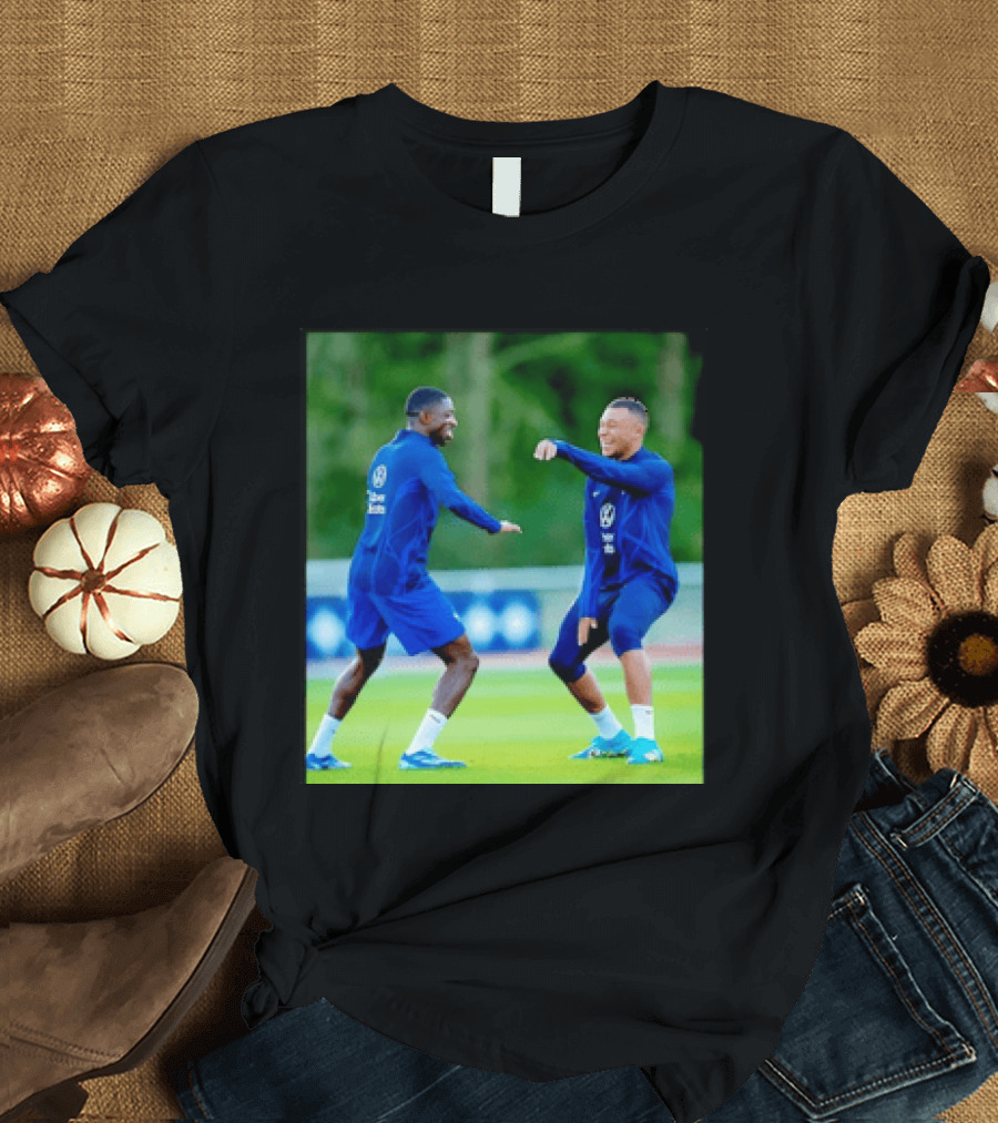 Kylian Mbappe Ousmane Dembele France National Football Team Training France Football Kings Of Europe T-Shirt
