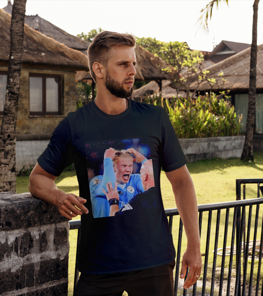 Erling Haaland Manchester City Emotional Reaction T-Shirt