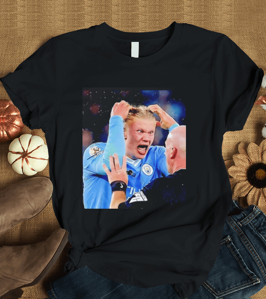 Erling Haaland Manchester City Emotional Reaction T-Shirt