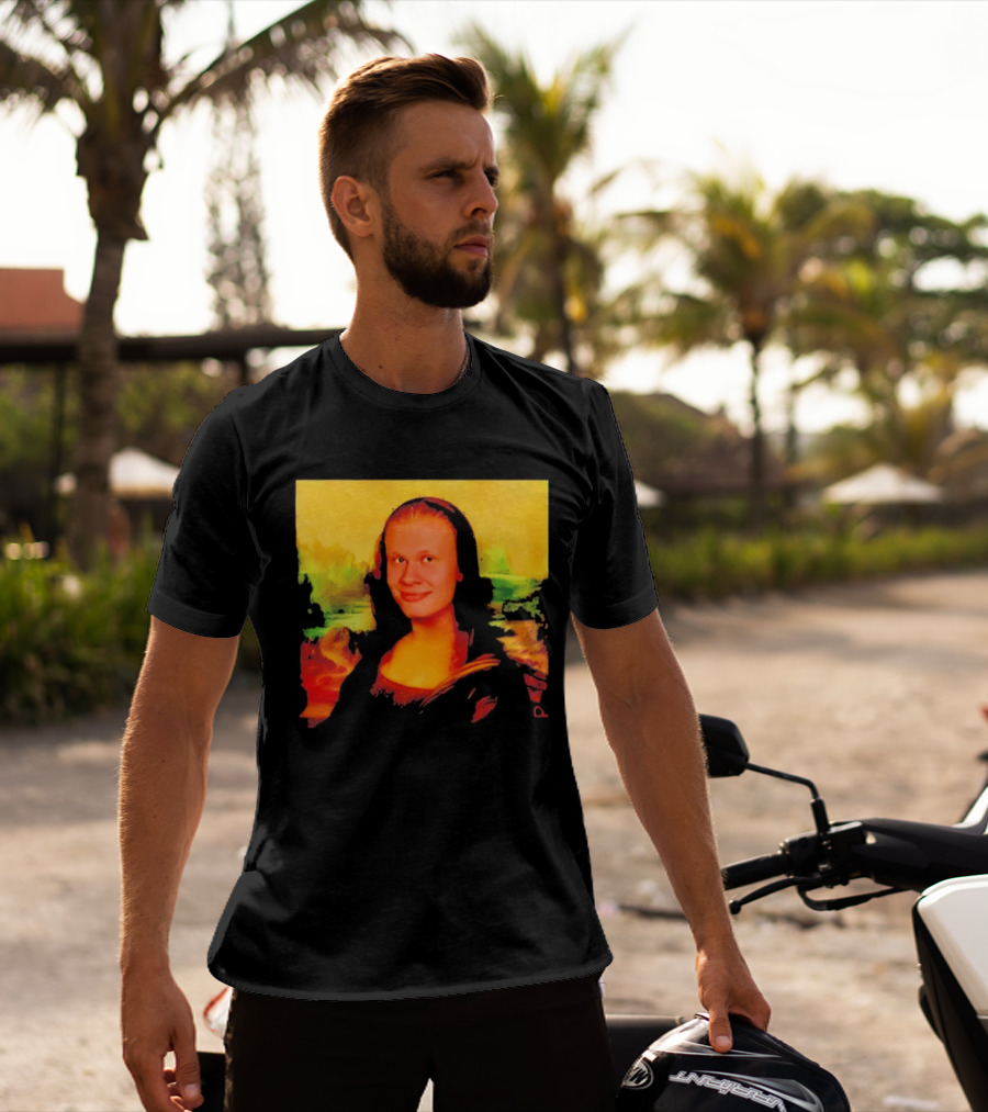 Mona Lisa Erling Haaland Manchester City Meme T-Shirt