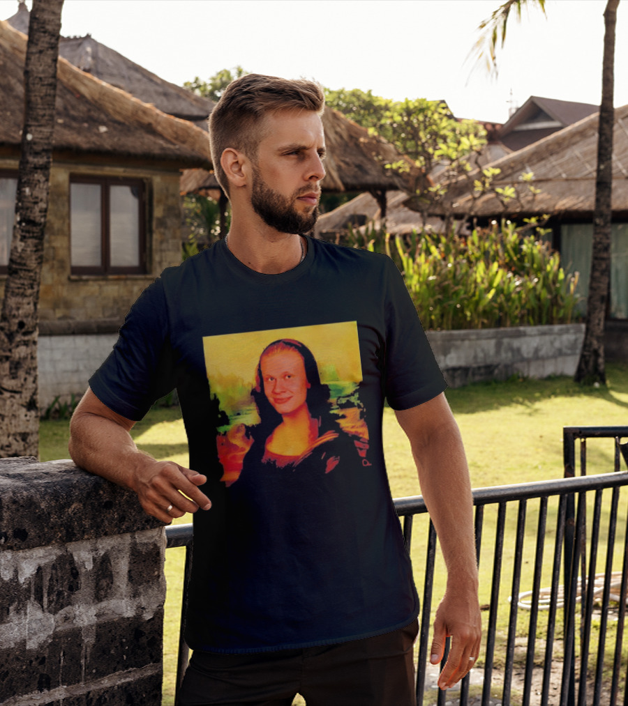 Mona Lisa Erling Haaland Manchester City Meme T-Shirt