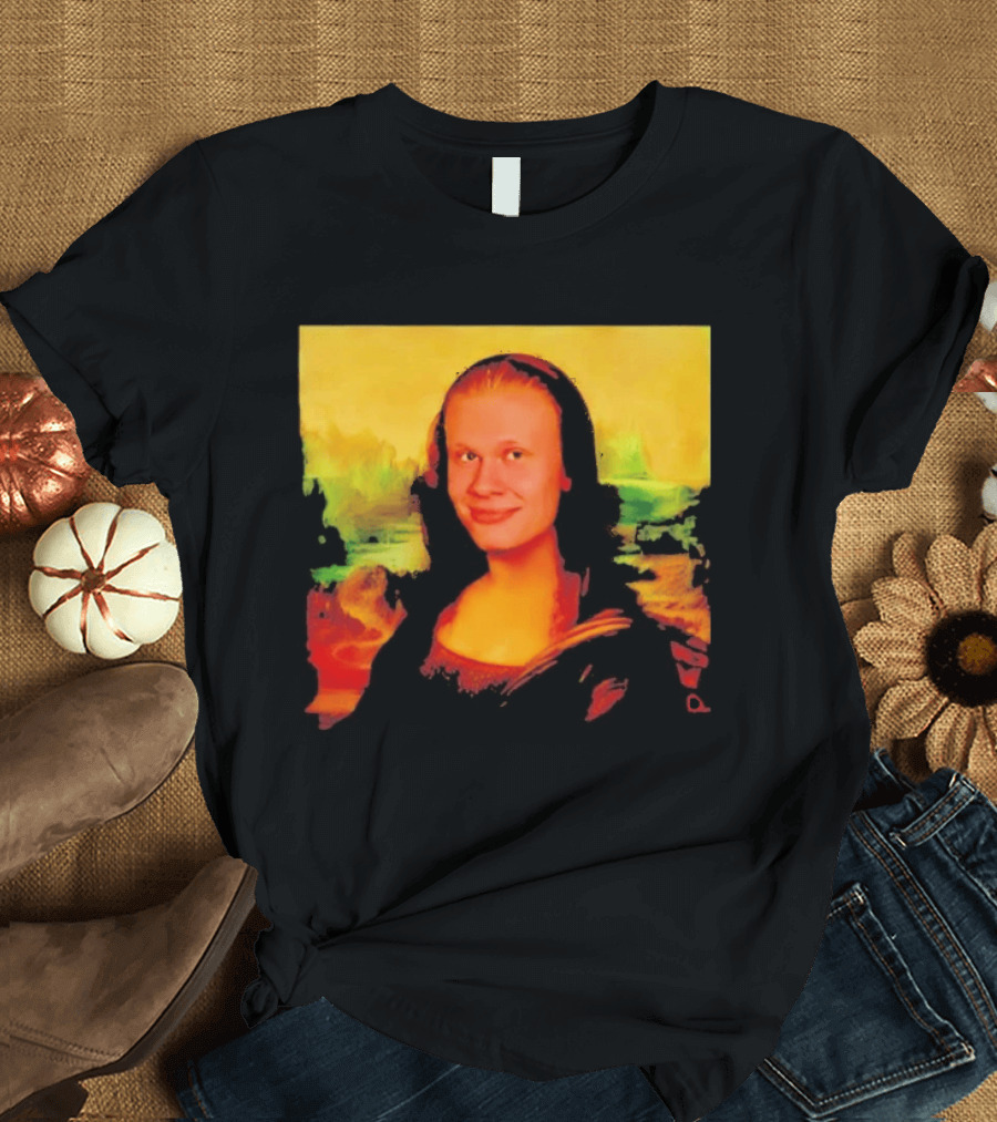 Mona Lisa Erling Haaland Manchester City Meme T-Shirt