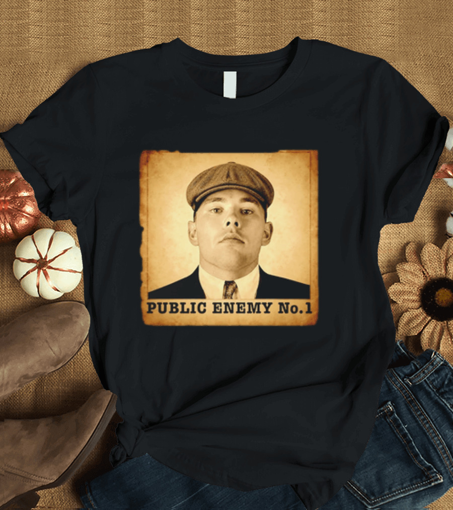 Los Angeles Dodgers Public Enemy No 1 Vintage Wanted T-Shirt