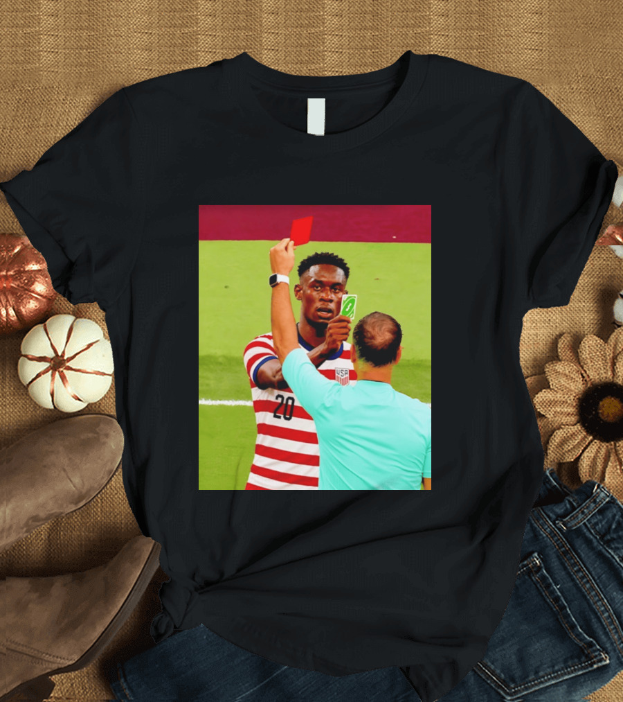Folarin Balogun USMNT Number 20 Reverse Card Meme Soccer T-Shirt