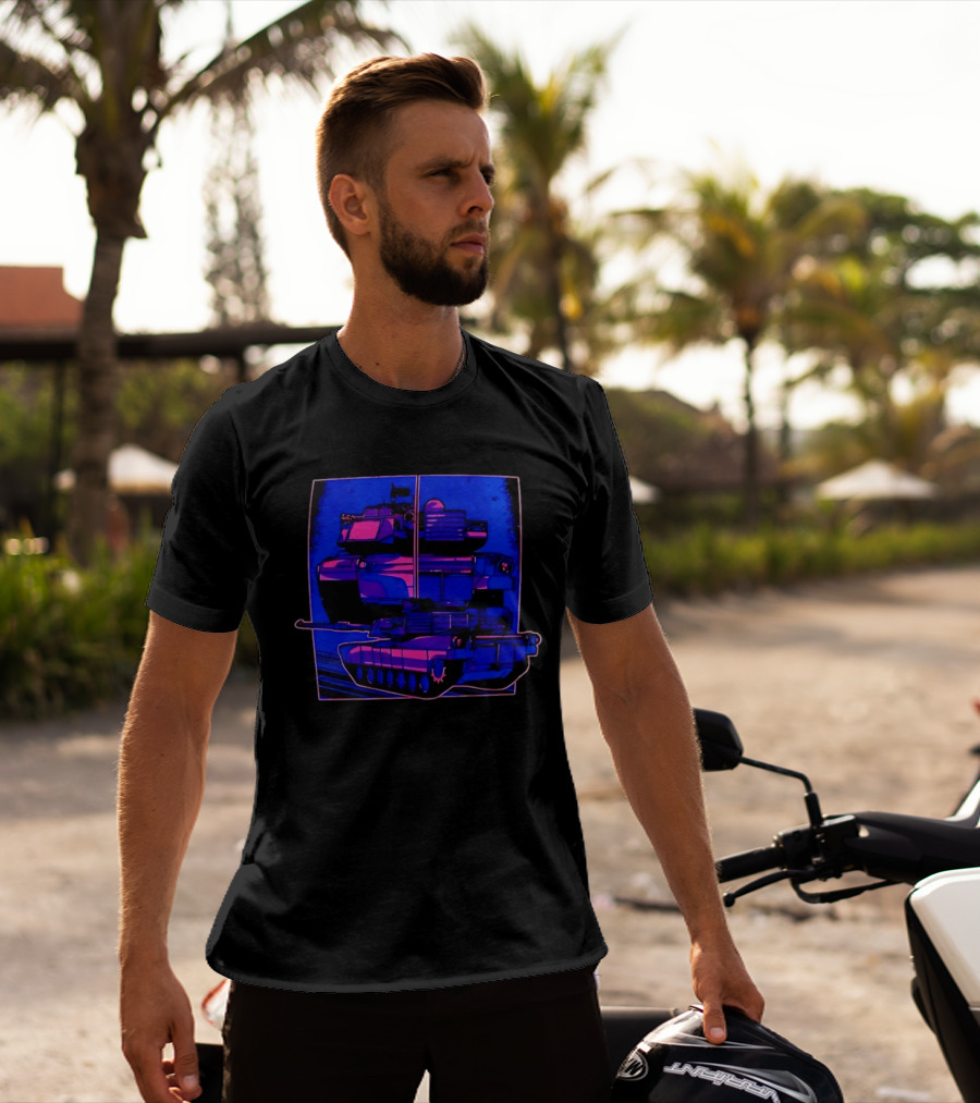 Night Crawler Military Tank Armored Vehicle Dual Palettes T-Shirt