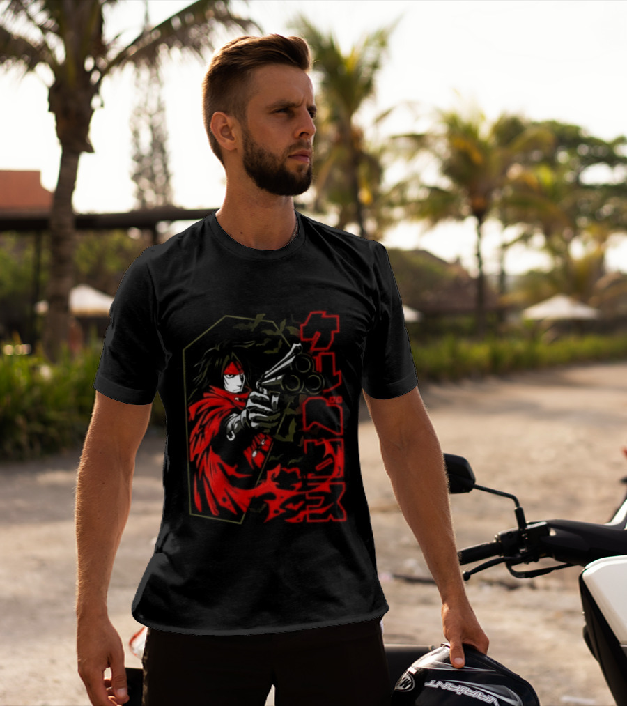 Vincent Valentine Final Fantasy VII Lock N Load Manga T-Shirt